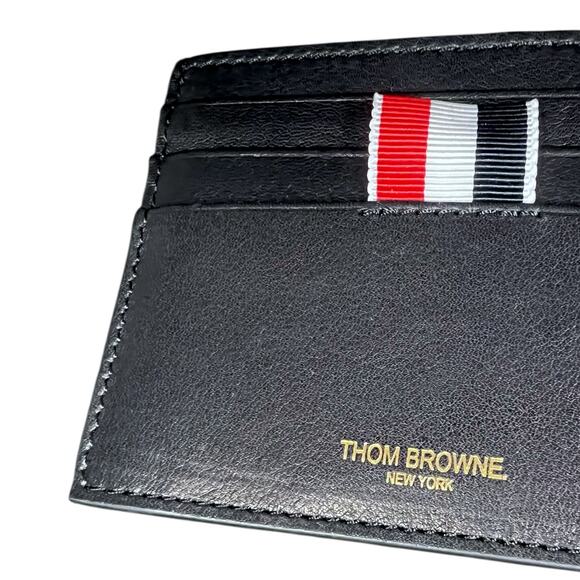 Thom Browne New York Navy Blue Leather Card Case - $340 Retail - Picture 3 of 5